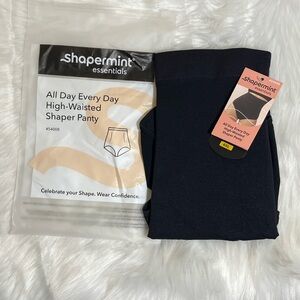 NWT Shapermint Essentials Black High-Waisted Shapewear Panty